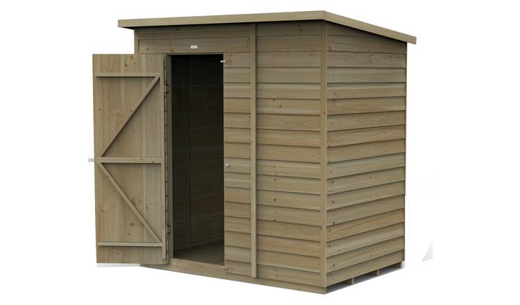 Forest 4Life Overlap Windowless Pent Shed - 6 x 4ft