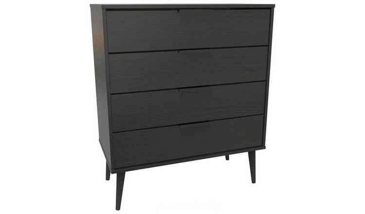 Livara Bergen 4 Drawer Chest - Black
