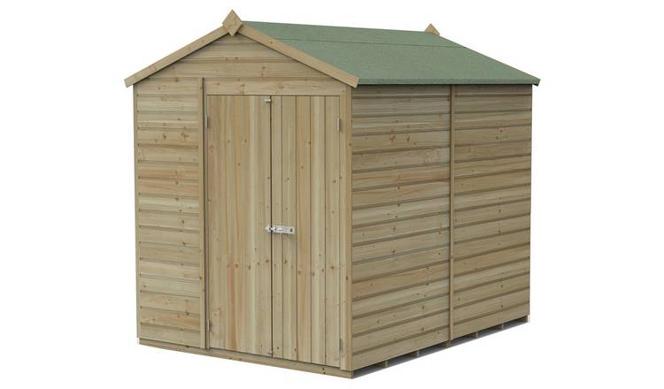 Forest Beckwood Shiplap Windowless Apex Shed - 8 x 6ft