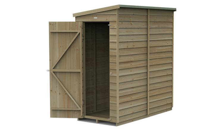 Forest 4Life Overlap Windowless Pent Shed - 6 x 3ft