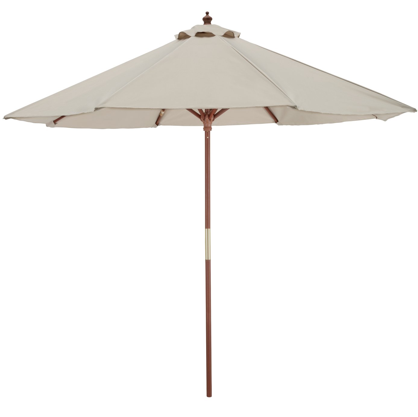 Argos Home 2.7m Water Repellent Garden Parasol - Cream