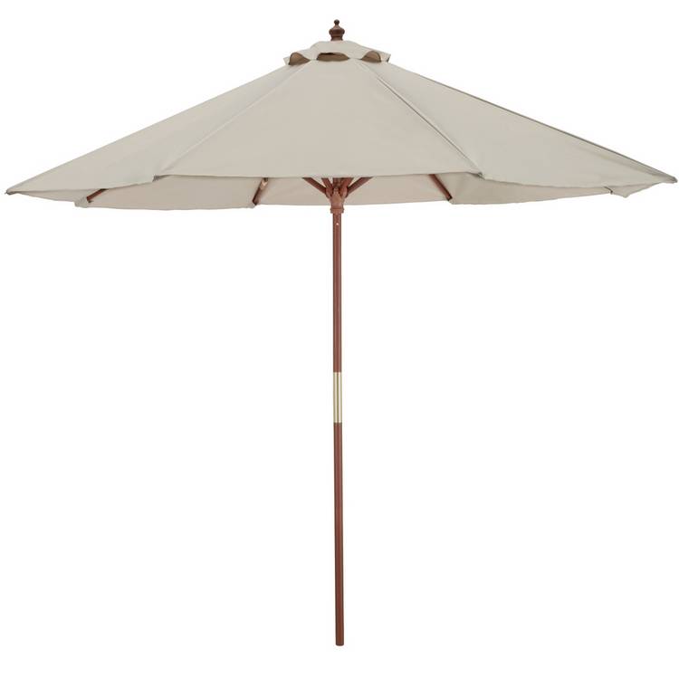 Habitat 2.7m Water Repellent Garden Parasol - Cream 0