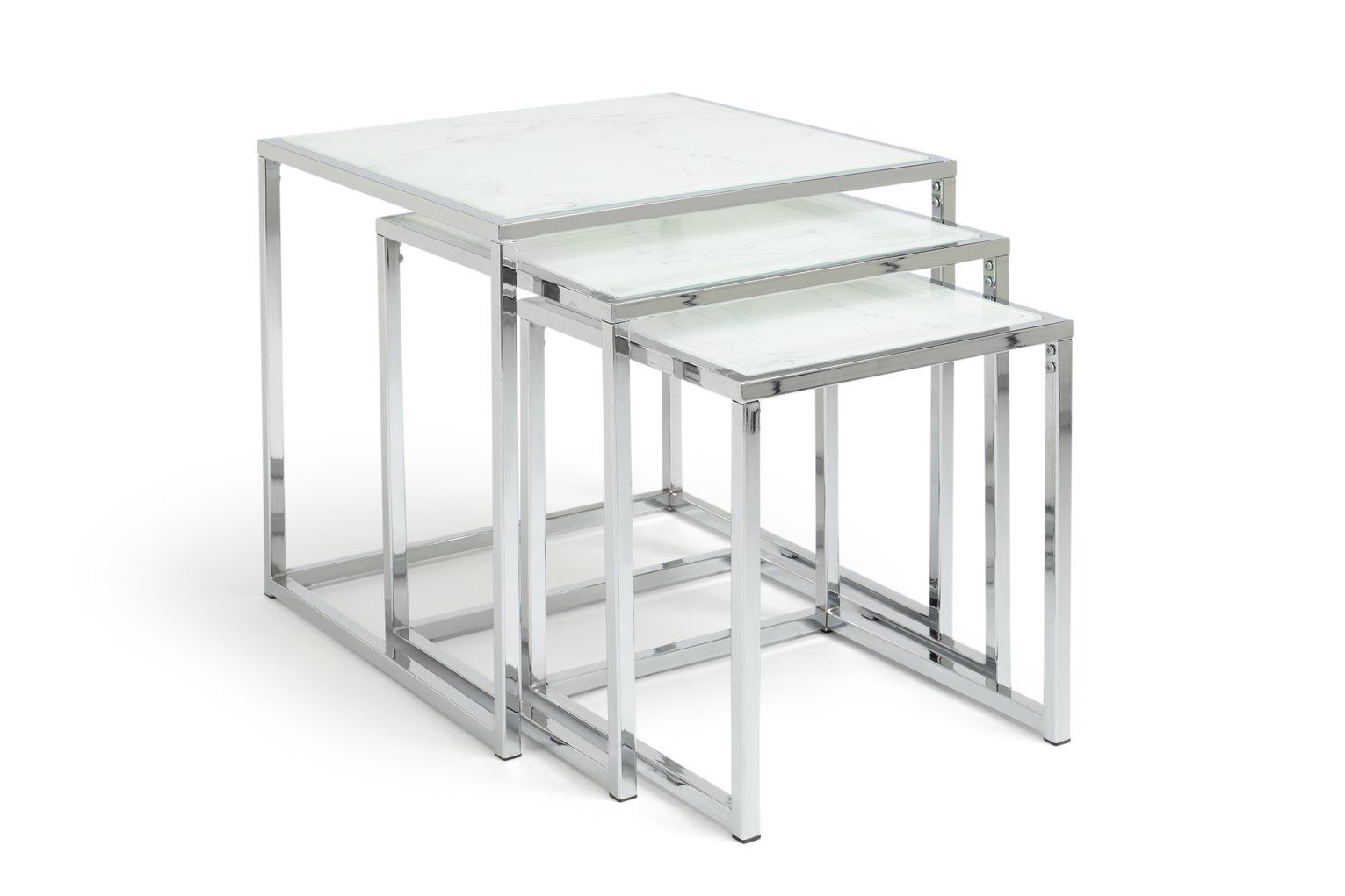 Habitat Boutique Nest of 3 Tables - Marble Effect