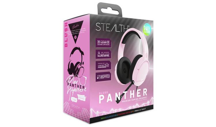 Pink headphones argos hot sale