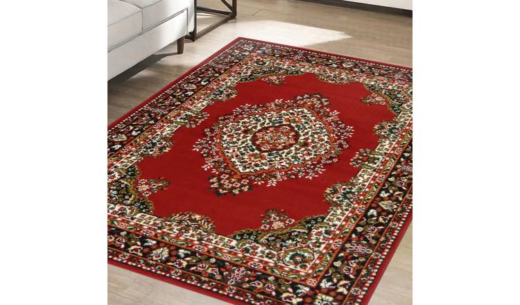 Homemaker Bukhura Traditional Rug - 200x290cm - Red