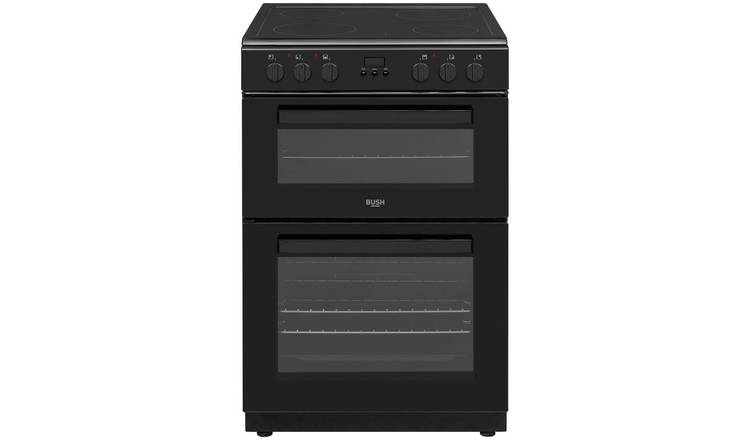 Bush CTFS60DBLECB 60cm Double Oven Electric Cooker - Black