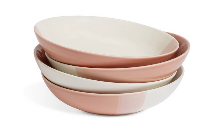 Habitat Dipped Stoneware Set of 4 Pasta Bowls