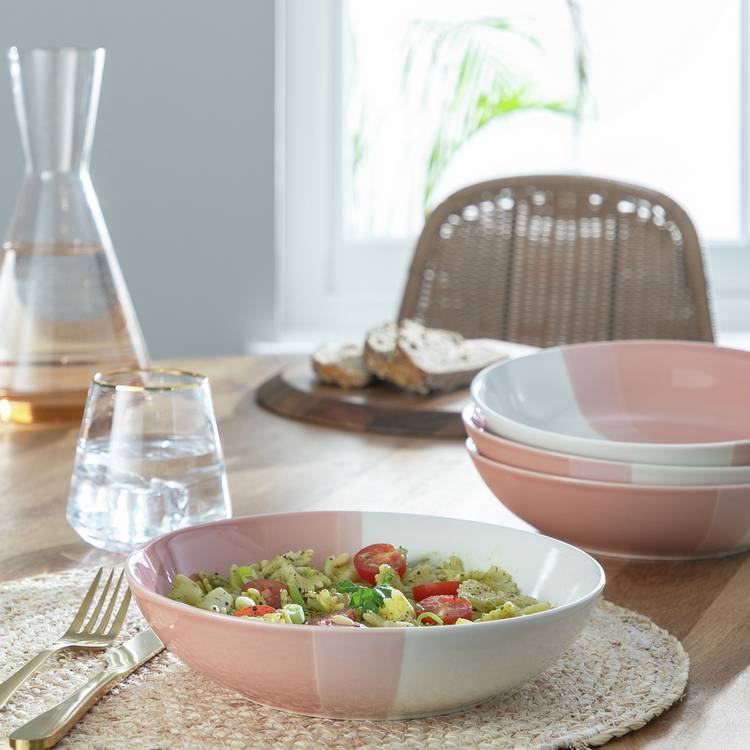 Habitat Dipped Stoneware Set of 4 Pasta Bowls 0