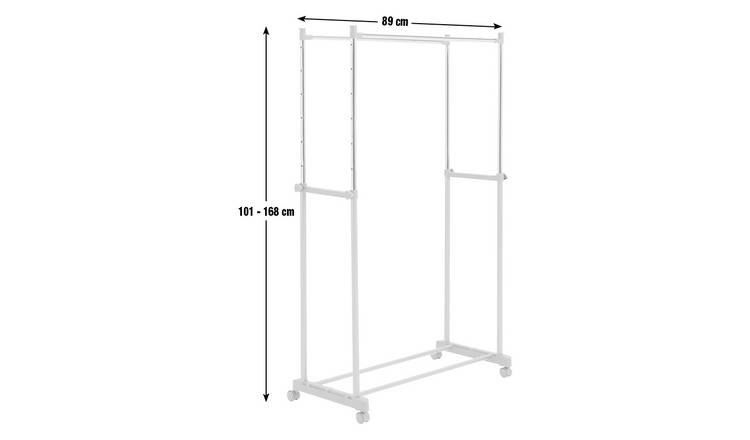 Argos home double discount adjustable clothes rail