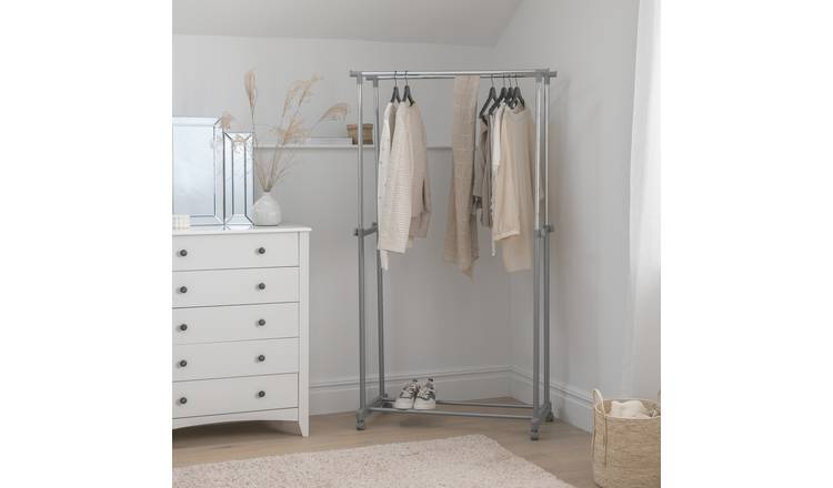 Argos Home Double Clothes Rail - Grey