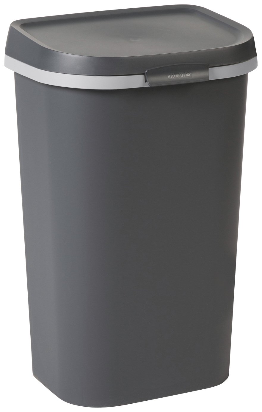 Curver Mistral 50L Resin Lift Top Bin - Grey