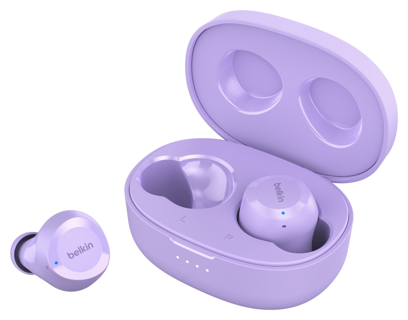 Belkin SoundForm Bolt In-Ear True Wireless Earbuds Lavender