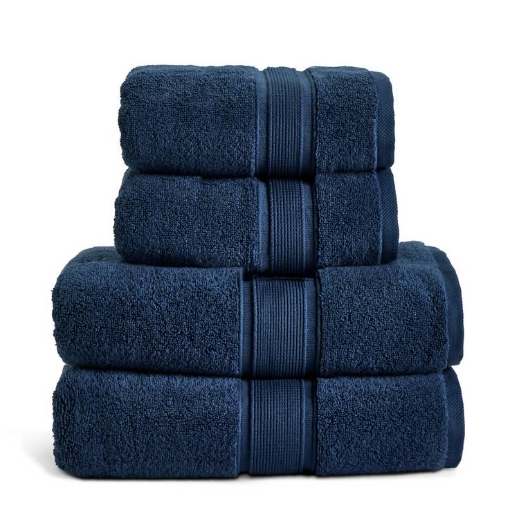 Habitat Supersoft 4 Piece Towel Bale - Denim 0