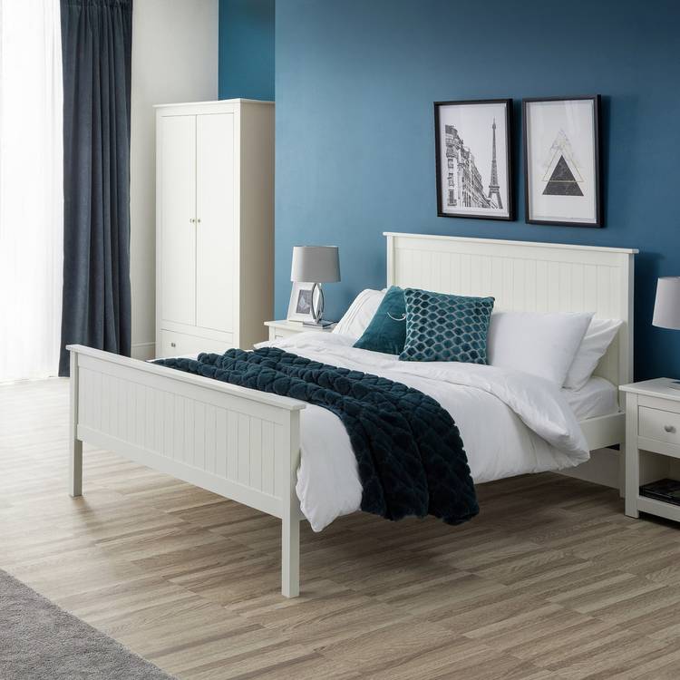 Julian Bowen Maine Double Bed Frame - White 0