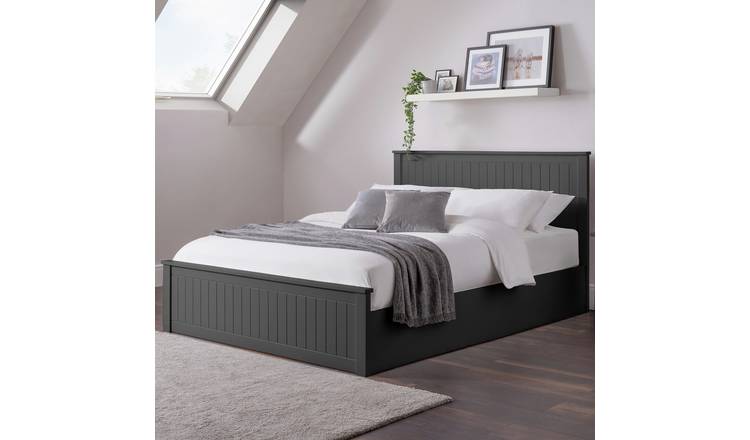 Julian Bowen Maine Double End Lift Ottoman Bed - Anthracite