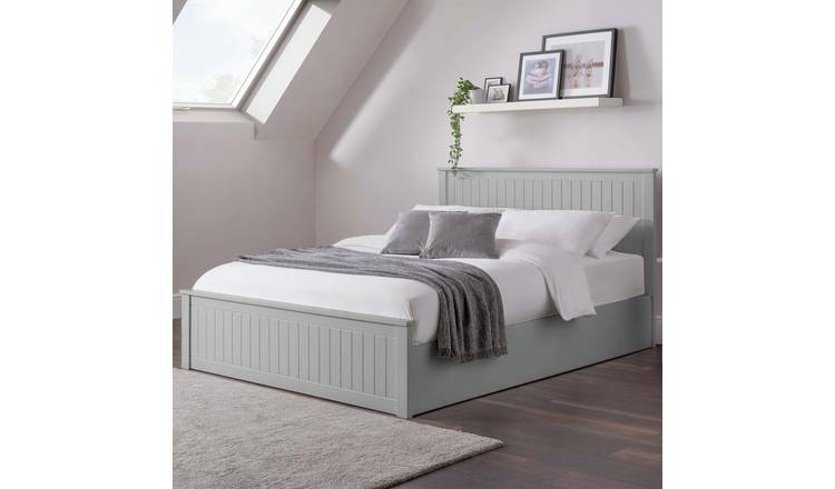 Julian Bowen Maine Double End Lift Ottoman Bed - Grey