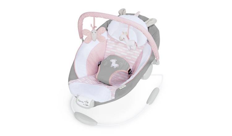 Pink butterfly hot sale baby swing