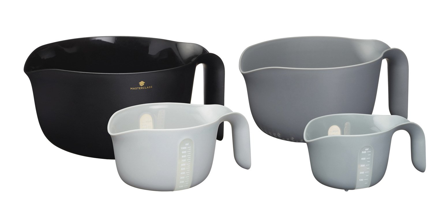 MasterClass Set of 4 Multi Function Mixing Bowls