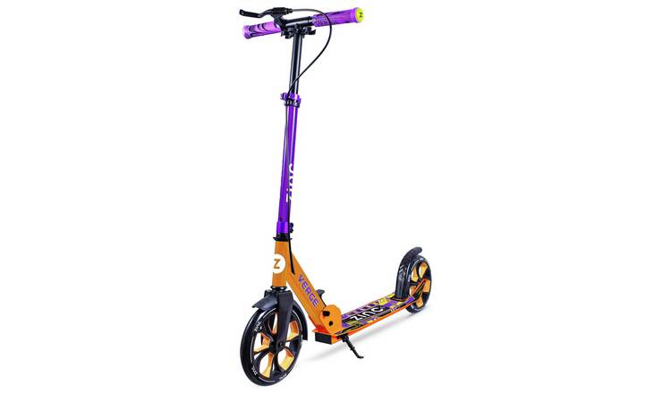 Zinc Verge Pro Kids Folding Incline Scooter - Purple/Orange