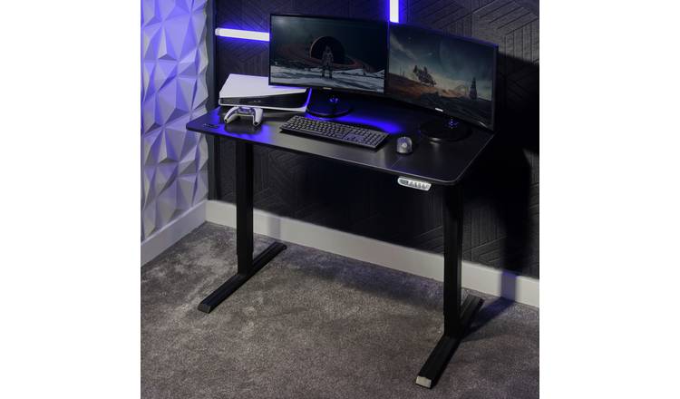 X Rocker Ascend Adjustable Gaming Desk- Black