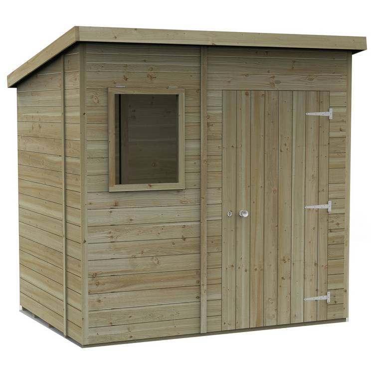 Forest Timberdale 1 Window Pent Shed - 7 x 5ft 0