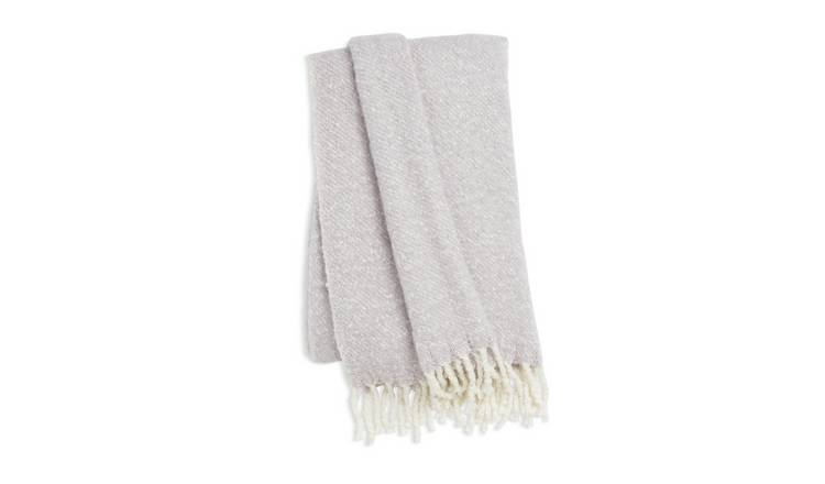 Buy Habitat Textured Faux Mohair Throw Lilac 125x150cm Blankets and throws Habitat