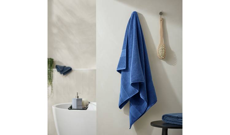 Habitat Supersoft Bath Towel - Denim