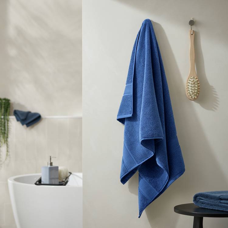 Habitat Supersoft Bath Towel - Denim 0