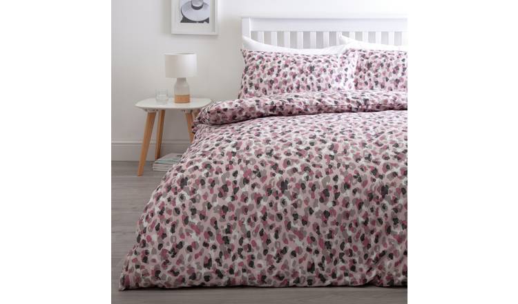 Buy Argos Home Pink Leopard Bedding Set Double Kids Duvet