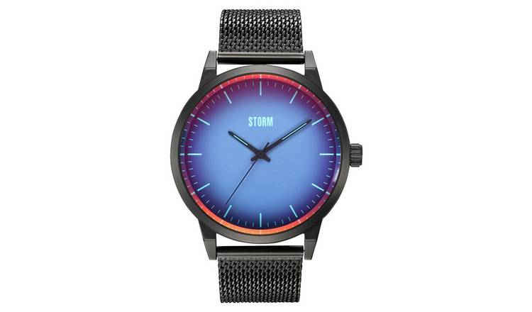 STORM Styro Blue Dial Mesh Strap Watch