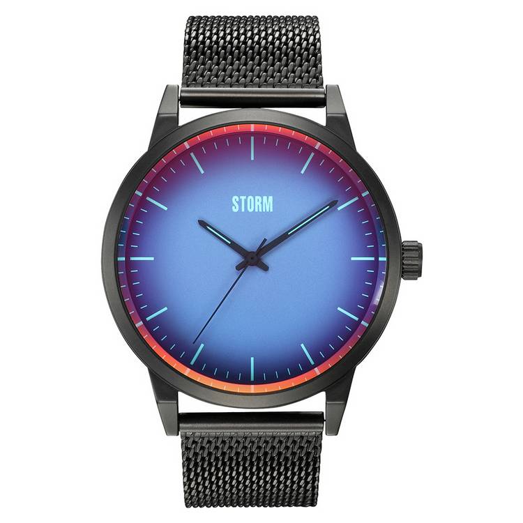 STORM Styro Blue Dial Mesh Strap Watch 0