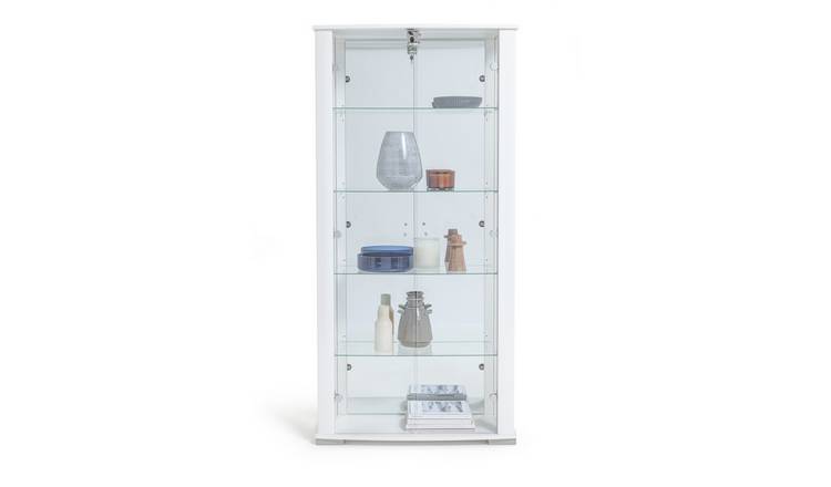 Argos corner store glass cabinet