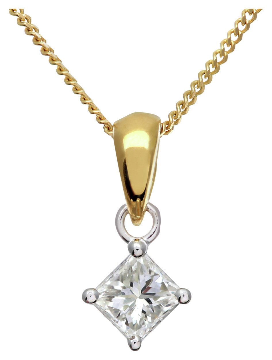 Everlasting Love 18ct Gold 0.25ct Diamond Pendant Necklace