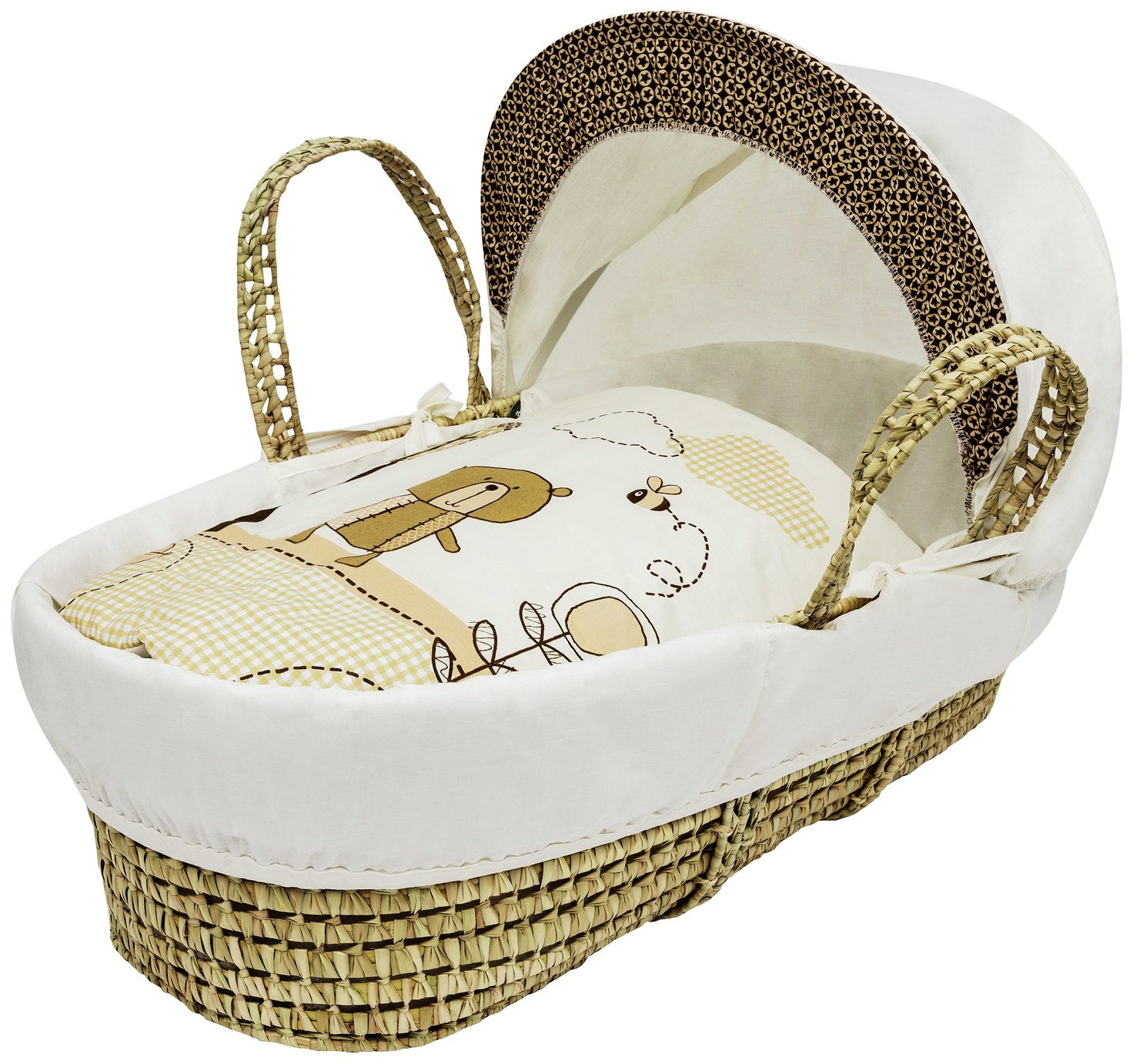 teddy bear moses basket