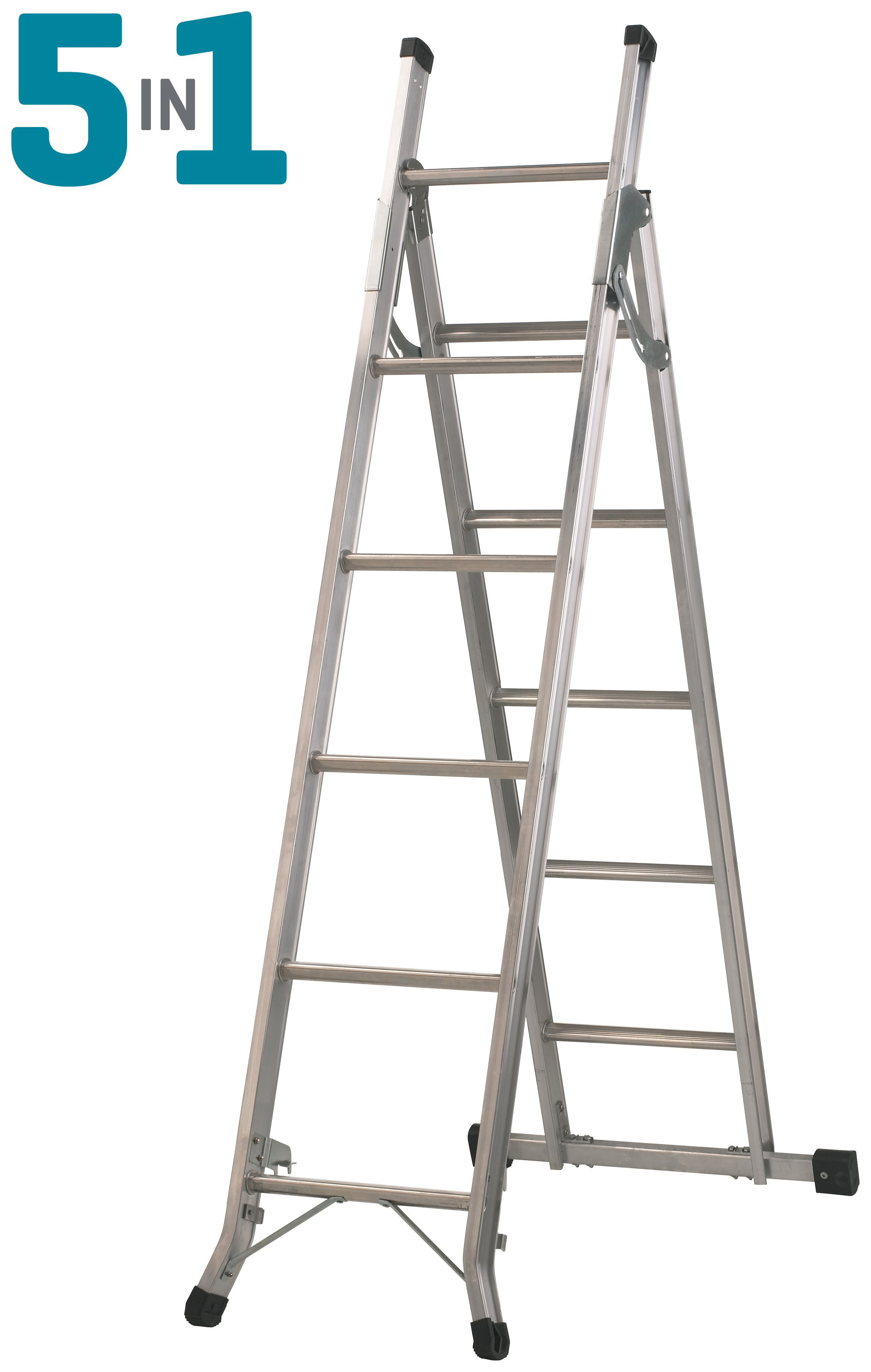 Abru 5 in 1 Aluminium Combination Ladder