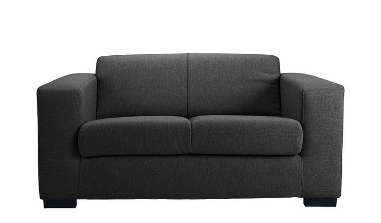 Buy Argos Home Ava Compact 2 Seater Fabric Sofa - Charcoal | Sofas | Argos