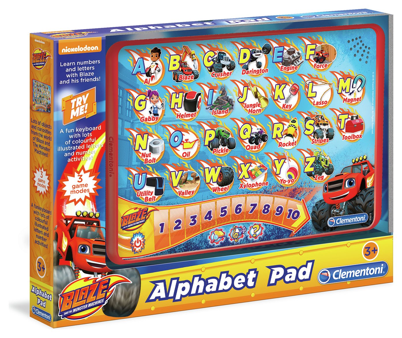 Nickelodeon Blaze Alphabet Pad