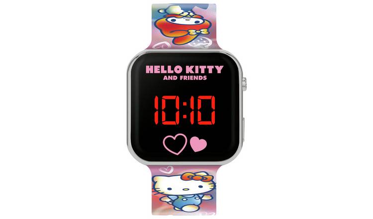 Buy Hello Kitty Silicone Strap Digital LED Watch Pink Kids watches Argos