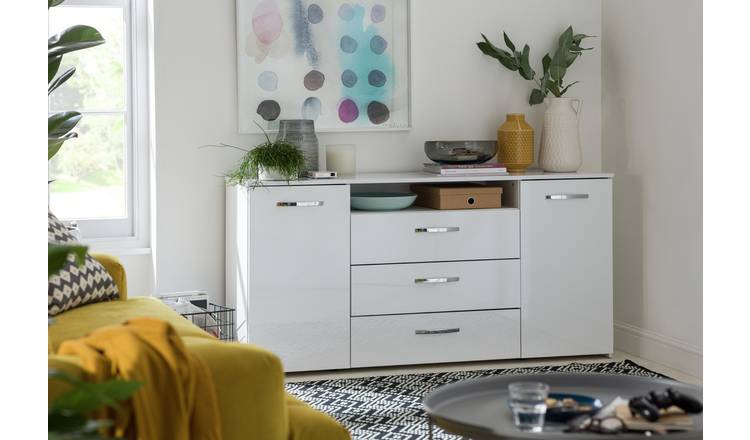 Argos sideboards shop white gloss