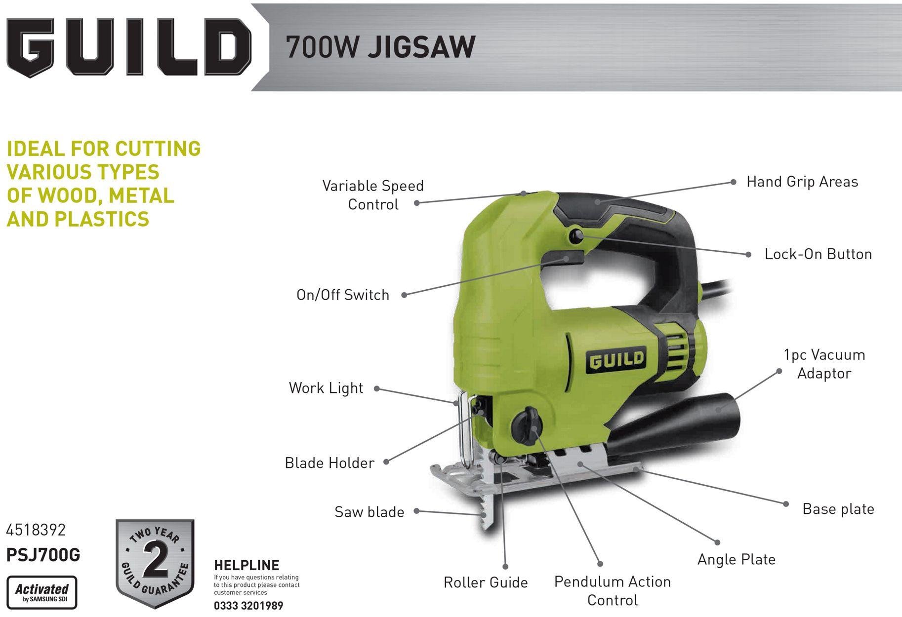 Guild Variable Speed Jigsaw Review