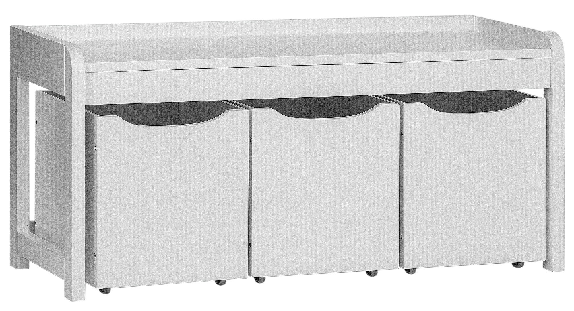 Argos Home Harvard 3 Box Shoe Bench - White