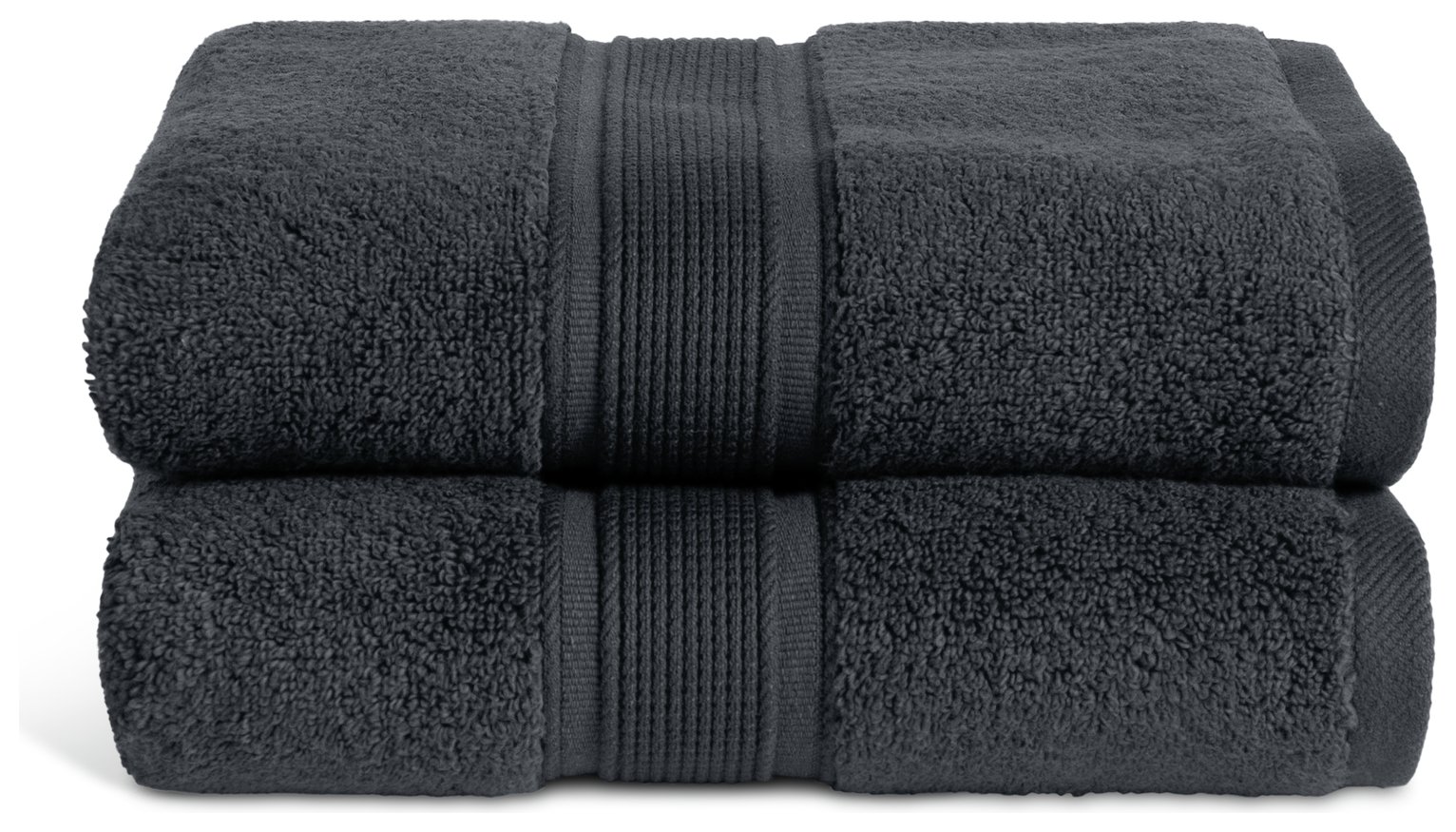 Habita Supersoft 2 Pack Hand Towel - Slate