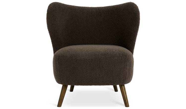 Habitat Crosby Boucle Accent Chair - Brown