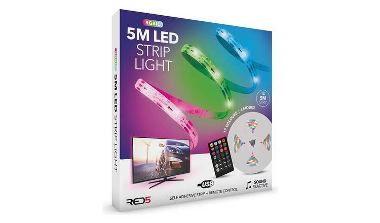 Menkind Multicoloured LED Strip Light