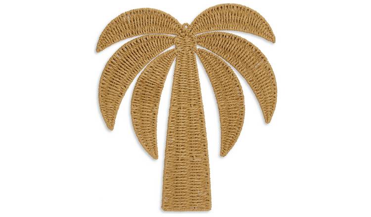 Habitat Palm Tree Iron Plaque Wall Art