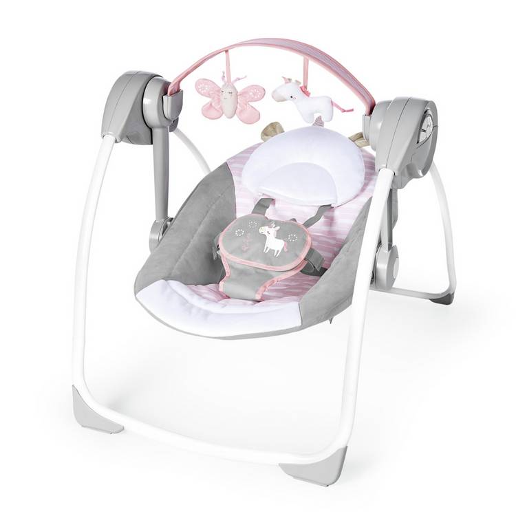 Ingenuity Portable Baby Swing - Flora The Unicorn 0