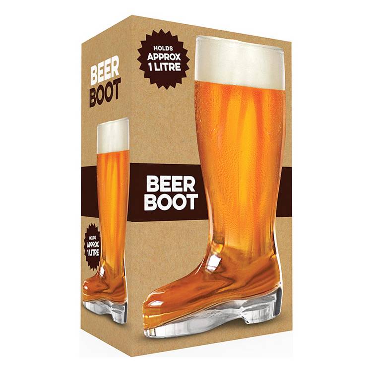 Menkind Beer Boot Glass 0