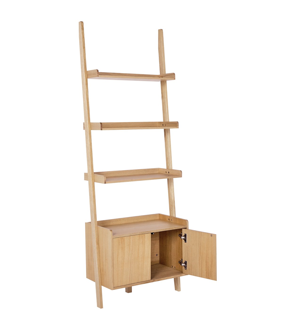 Habitat Jessie 2 Door Ladder Shelf - Oak