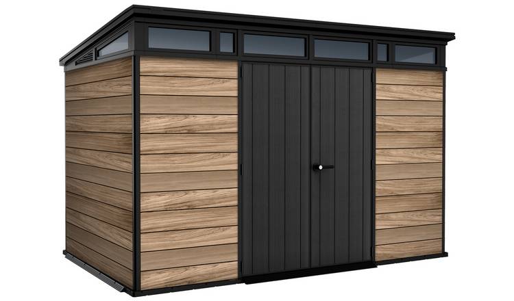 Keter Signature Oak Pent Shed - 11 x 7ft