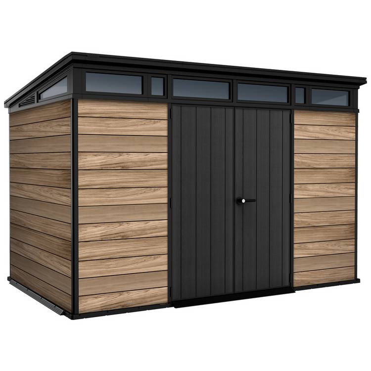 Keter Signature Oak Pent Shed - 11 x 7ft 0